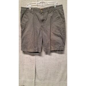 Boston Traders Luxury Vintage Mens Chino Shorts Grey Olive Green Size 38